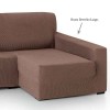 Funda de sofá chaise longue elástica Rustica