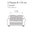 Dwustronny pokrowiec Couch Cover na sofę chester
