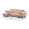 Funda Chaise Longue Super Elástica VELVET
